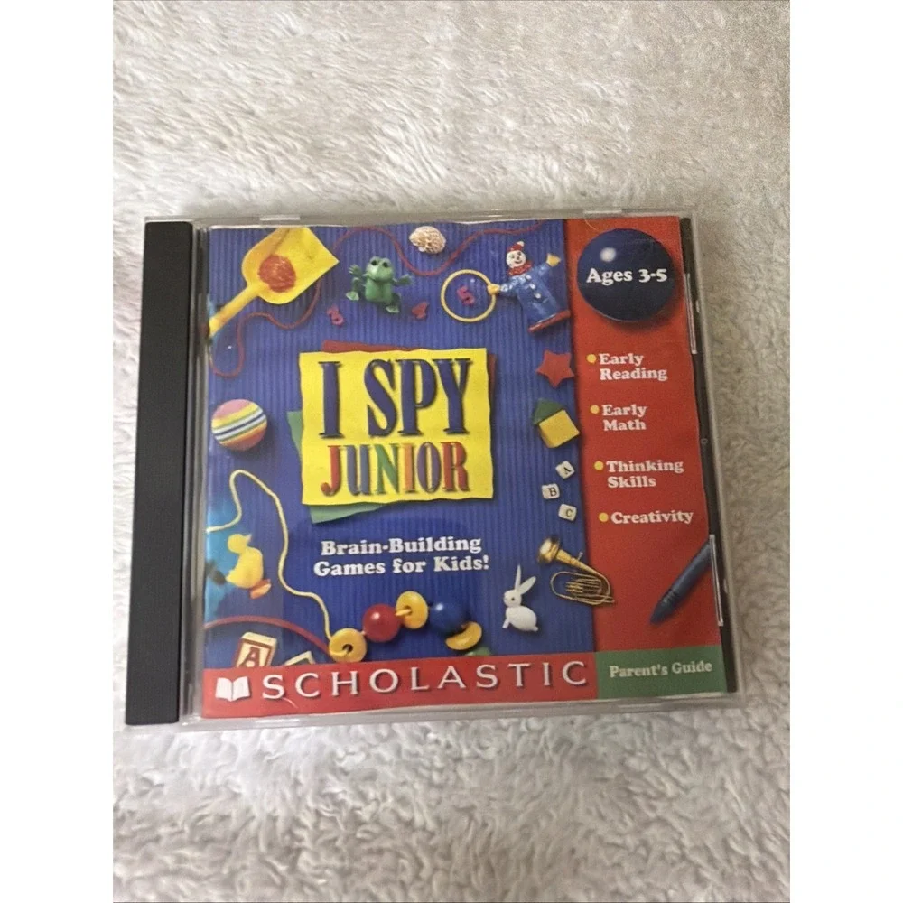 I Spy Junior Scholastic 1999 PC CD ROM Parents Guide WIN MAC VTG Ages 3-5